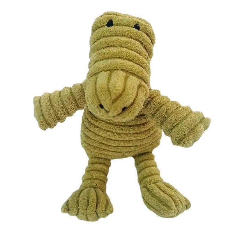 image-Plush Dog Toy Animals Shape Bite Resistant Squeaky Toys Corduroy Dog Toys for Small Large Dogs Puppy Pets Training Accessories