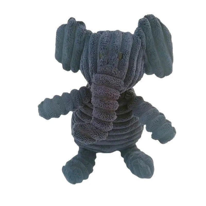image-Plush Dog Toy Animals Shape Bite Resistant Squeaky Toys Corduroy Dog Toys for Small Large Dogs Puppy Pets Training Accessories