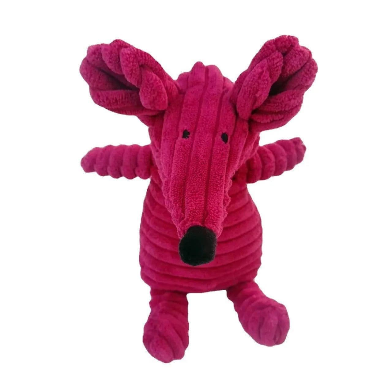 image-Plush Dog Toy Animals Shape Bite Resistant Squeaky Toys Corduroy Dog Toys for Small Large Dogs Puppy Pets Training Accessories