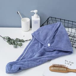 image-1pc Microfibre Bowknot Wrap Towel Quick Hair Drying Bath Towels Spa Bowknot Wrap Towel Hat Cap for Bath Bathroom Accessories