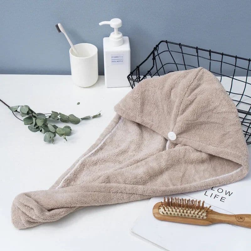 image-1pc Microfibre Bowknot Wrap Towel Quick Hair Drying Bath Towels Spa Bowknot Wrap Towel Hat Cap for Bath Bathroom Accessories