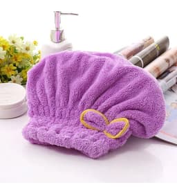 image-1pc Microfibre Bowknot Wrap Towel Quick Hair Drying Bath Towels Spa Bowknot Wrap Towel Hat Cap for Bath Bathroom Accessories
