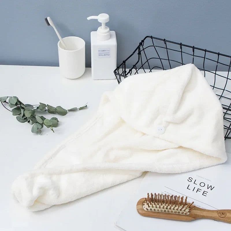image-1pc Microfibre Bowknot Wrap Towel Quick Hair Drying Bath Towels Spa Bowknot Wrap Towel Hat Cap for Bath Bathroom Accessories