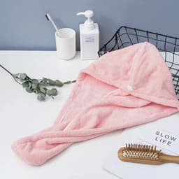 image-1pc Microfibre Bowknot Wrap Towel Quick Hair Drying Bath Towels Spa Bowknot Wrap Towel Hat Cap for Bath Bathroom Accessories