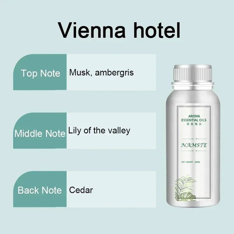 image-500ML Air Freshener Essential Oil Diffuser Refill Air Purifier for Hotels Electric Aromatic Oasis Humidifier Car Smoke Generator