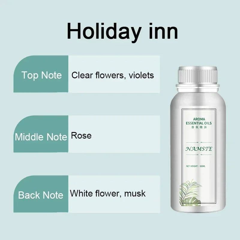 image-500ML Air Freshener Essential Oil Diffuser Refill Air Purifier for Hotels Electric Aromatic Oasis Humidifier Car Smoke Generator