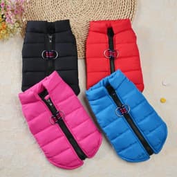 image-Winter Warm Pet Clothes For Small Dogs Windproof Pet Dog Coat Jacket Padded Clothing for Yorkie Chihuahua Puppy Cat Outfit Vest