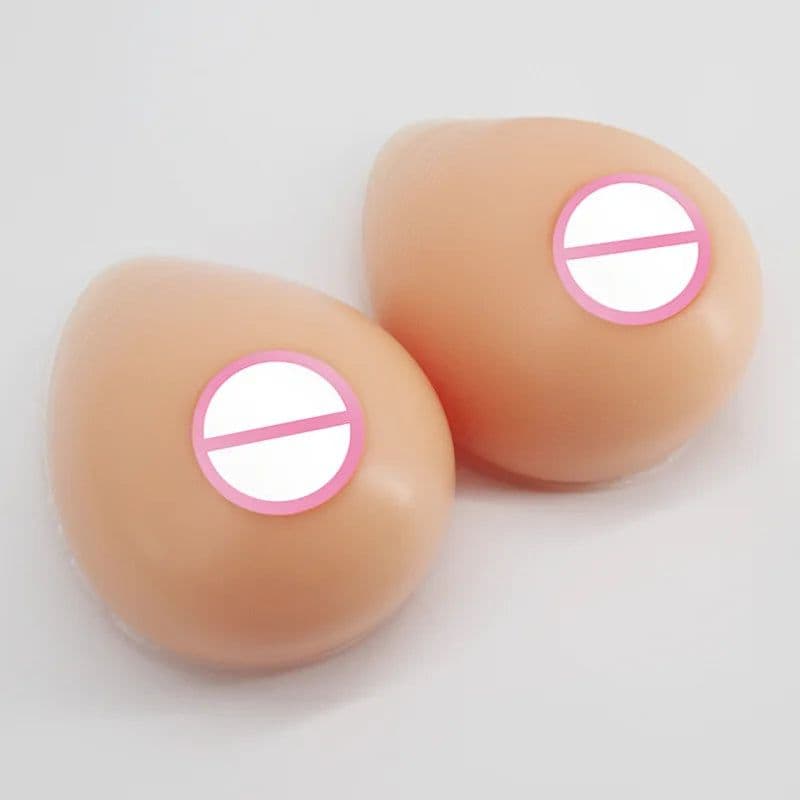 image-Realistic Silicone Adhesive False Breast Forms Meme Crossdresser Shemale Fake Boobs Tits For Drag Queen