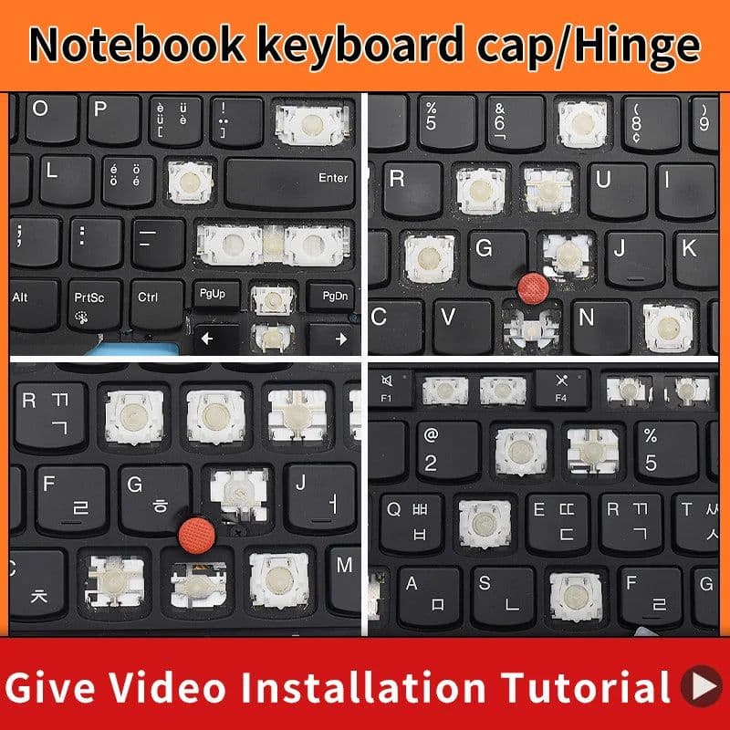 image-Replacement Keycap Key cap Hinge for Lenovo ThinkPad x1 Carbon Gen5 Gen6 5th 5th Gen 5 6 2017 2018 Laptop Keyboard