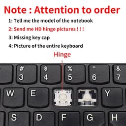 image-Replacement Keycap Key cap Hinge for Lenovo ThinkPad x1 Carbon Gen5 Gen6 5th 5th Gen 5 6 2017 2018 Laptop Keyboard
