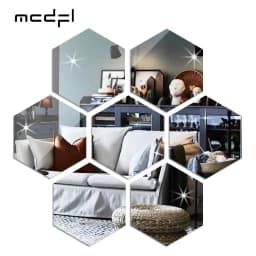 image-MCDFL Decorative Wall Mirrors Stickers Self-adhesive Wallpaper 3d Panels Decoration Bedroom Bathroom Accessories Home Interior