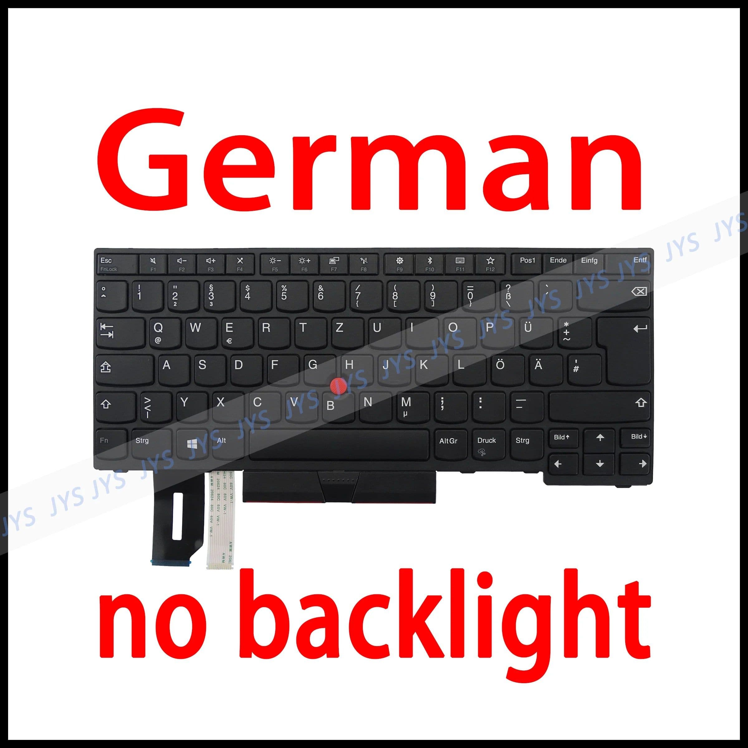 image-Laptop Replacement Keyboard for Lenovo ThinkPad E480 E485 E490 E495 L380 L390 L480 R480 T480S L490 T490 T495 01YP400 01YP280