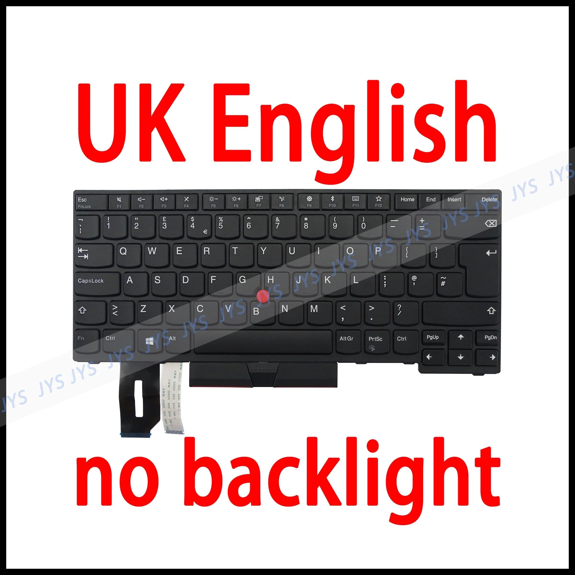 image-Laptop Replacement Keyboard for Lenovo ThinkPad E480 E485 E490 E495 L380 L390 L480 R480 T480S L490 T490 T495 01YP400 01YP280