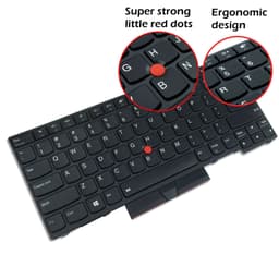 image-Laptop Replacement Keyboard for Lenovo ThinkPad E480 E485 E490 E495 L380 L390 L480 R480 T480S L490 T490 T495 01YP400 01YP280