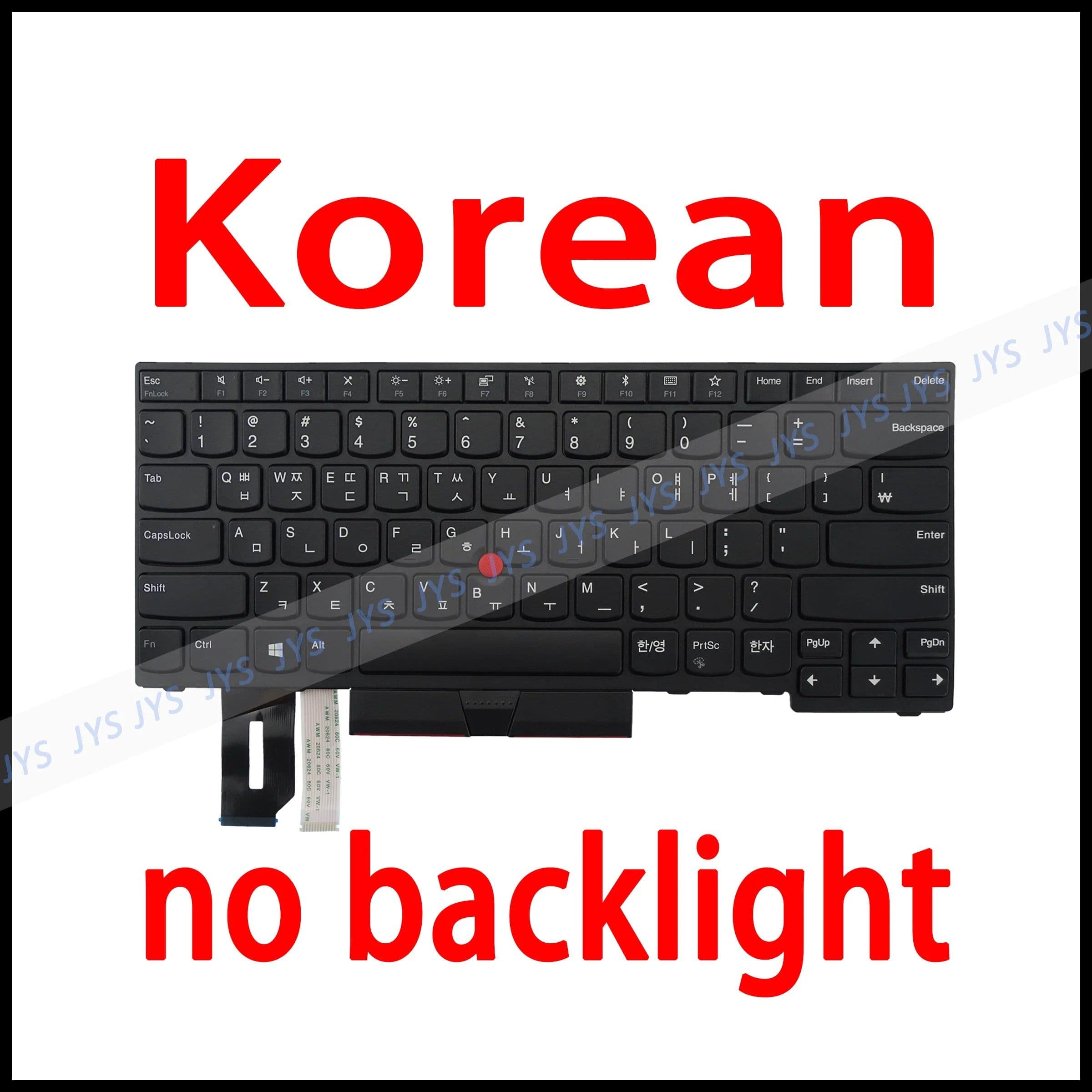 image-Laptop Replacement Keyboard for Lenovo ThinkPad E480 E485 E490 E495 L380 L390 L480 R480 T480S L490 T490 T495 01YP400 01YP280