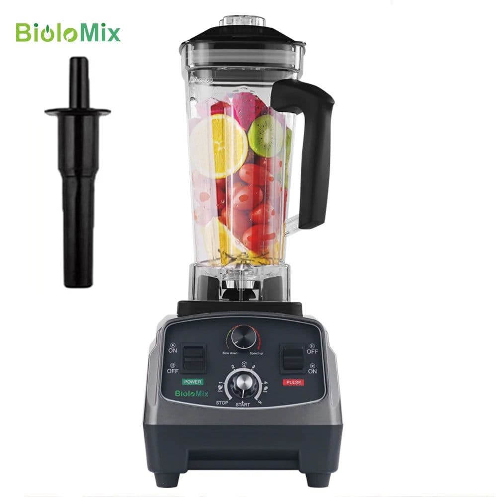 image-BioloMix 3HP 2200W Heavy Duty Commercial Grade Timer Blender Mixer Juicer Fruit Food Processor Ice Smoothies BPA Free 2L Jar