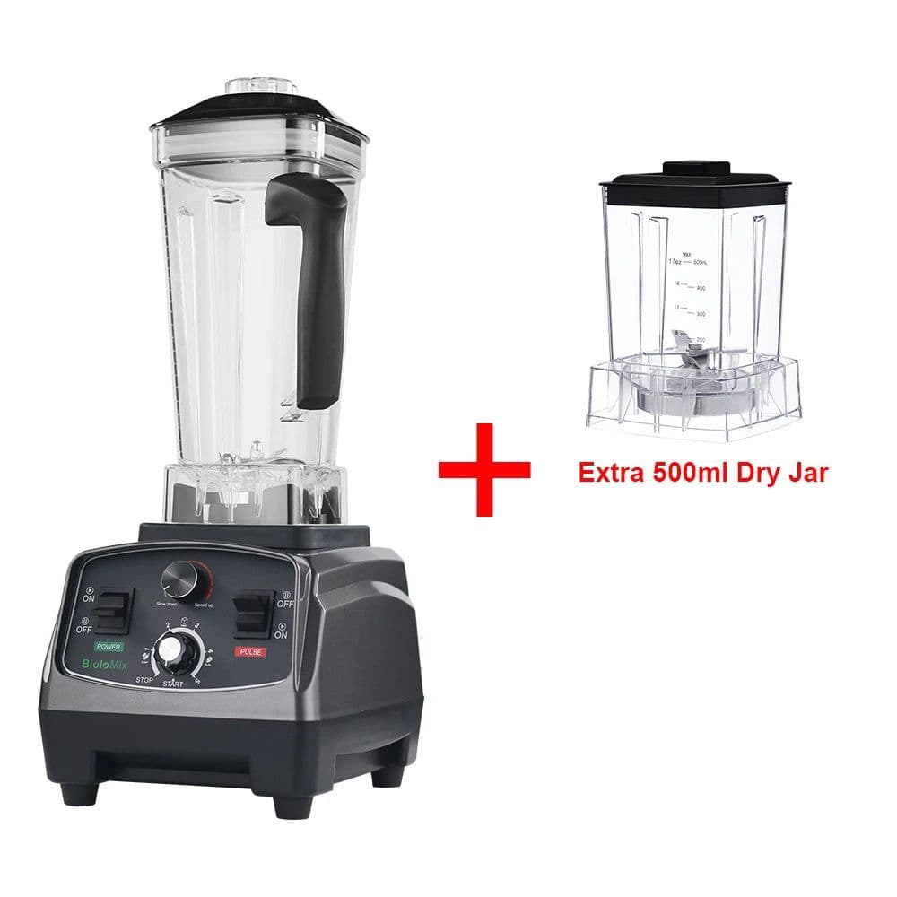 image-BioloMix 3HP 2200W Heavy Duty Commercial Grade Timer Blender Mixer Juicer Fruit Food Processor Ice Smoothies BPA Free 2L Jar