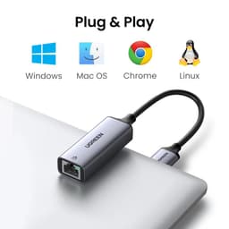 image-UGREEN USB Ethernet Adapter USB3.0 1000Mbps USB RJ45 Network Card for Laptop Xiaomi Mi Box S Nintendo Switch PC Internet USB Lan