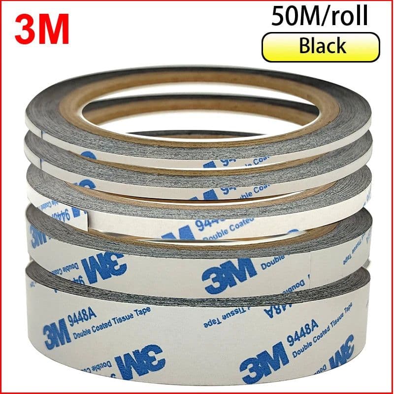 image-Original 3M Scotch Black Strong Double Sided Adhesive Tape for iphone Samsung HTC Huawei Tablet Touch Screen, LCD Display, Frame