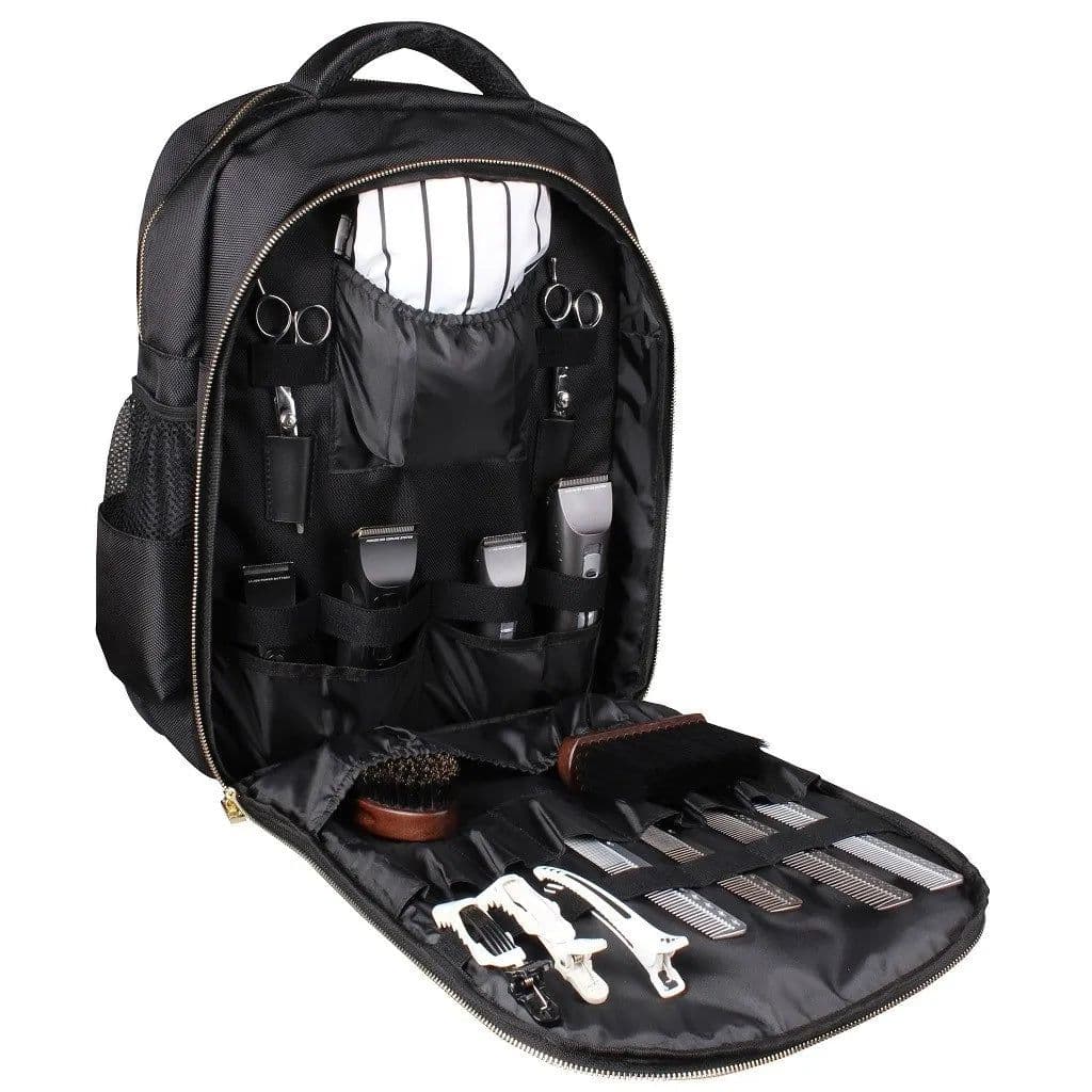 image-Barber Backpack Portable Travel Multifunction Backpack Storage Bag Barber Carrying Case for Barber Styling Makeup Tools