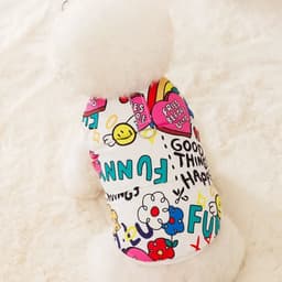 image-Fashion Print Dog Down Jacket Cute Soft Dog Clothes Winter Cat Jacket Coat Warm Puppy Costume Chihuahua French Bulldog Clothes