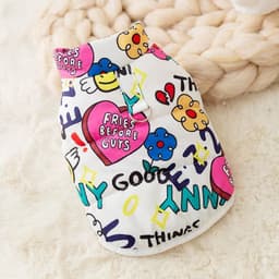 image-Fashion Print Dog Down Jacket Cute Soft Dog Clothes Winter Cat Jacket Coat Warm Puppy Costume Chihuahua French Bulldog Clothes