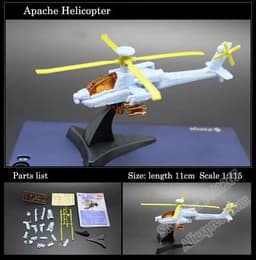 image-1pcs 1:165 4D Plastic Assembled Airplane 12cm Military Fighter Militaire Helicopter Collection For Children Sandplay Toy