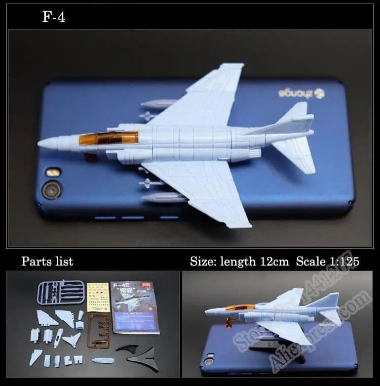 image-1pcs 1:165 4D Plastic Assembled Airplane 12cm Military Fighter Militaire Helicopter Collection For Children Sandplay Toy