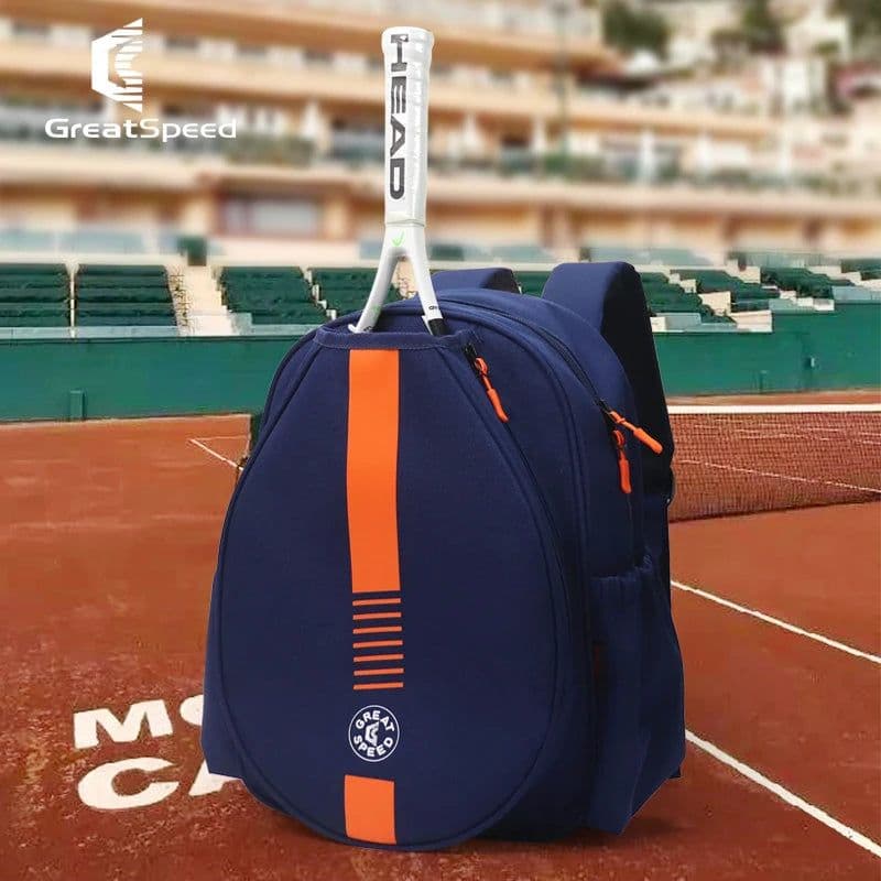 image-Genuine GreatSpeed Tennis Racket Backpack Men Women Tenis Squash Sports Bag Tenis Padel Raquete Gym Bag Water Cup Cloth Backpack