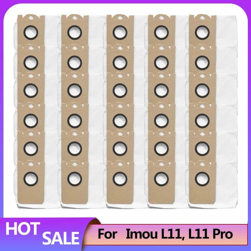 image-Dust Bag Kit Accessories For Imou L11 L11 Pro Robot Vacuum Cleaner Spare Part Main Spin Edge Side Brush Hepa Filter Mop Rag
