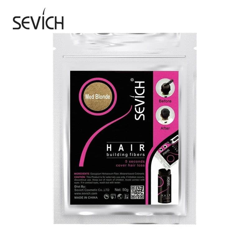 image-Sevich 100g Hair Fibers 10 Color Keratin Hair Building Fiber Powder Instant Hair Growth Fiber Refill 50g Hair Care Product