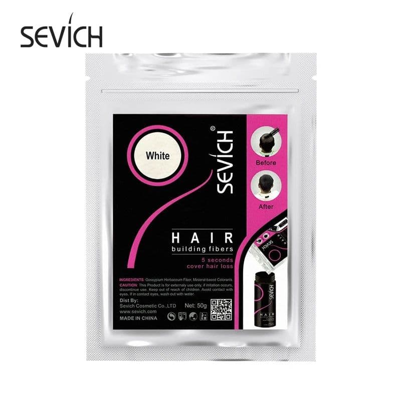 image-Sevich 100g Hair Fibers 10 Color Keratin Hair Building Fiber Powder Instant Hair Growth Fiber Refill 50g Hair Care Product