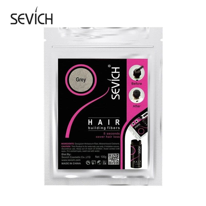 image-Sevich 100g Hair Fibers 10 Color Keratin Hair Building Fiber Powder Instant Hair Growth Fiber Refill 50g Hair Care Product