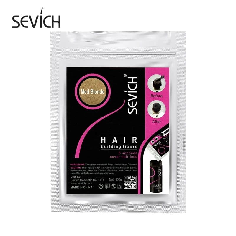 image-Sevich 100g Hair Fibers 10 Color Keratin Hair Building Fiber Powder Instant Hair Growth Fiber Refill 50g Hair Care Product
