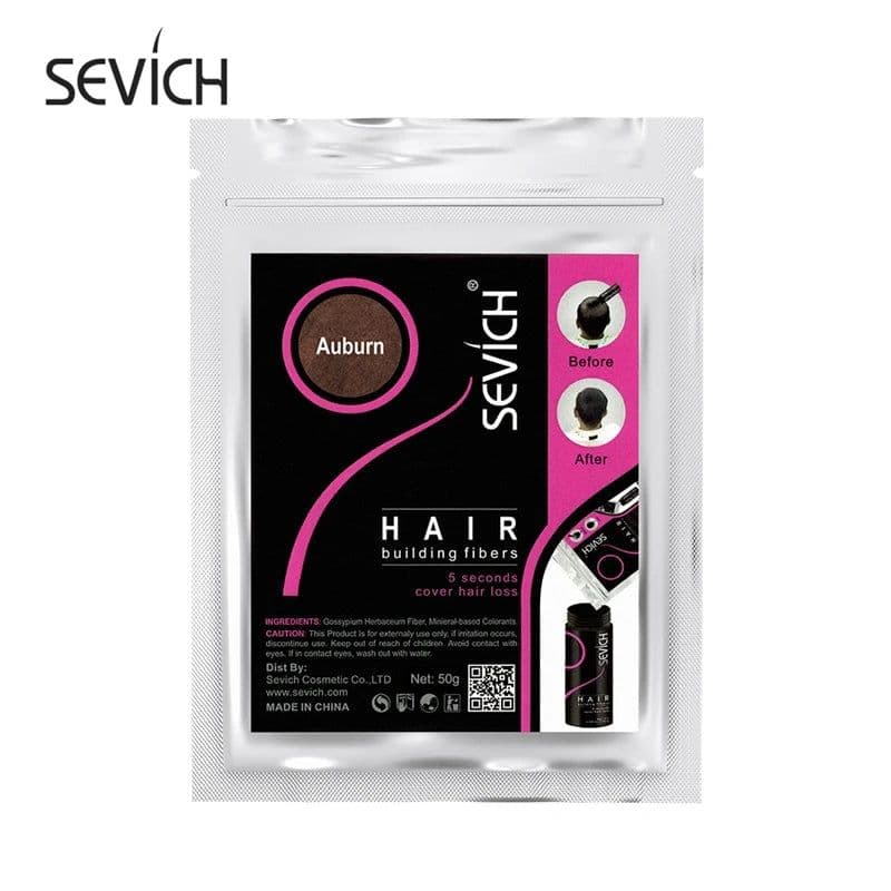image-Sevich 100g Hair Fibers 10 Color Keratin Hair Building Fiber Powder Instant Hair Growth Fiber Refill 50g Hair Care Product