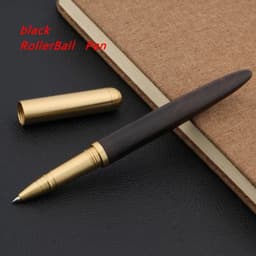 image-luxury Quality brand Red wood Fountain Pen brass Copper Calligraphy Golden M Nib INK pen Business Office school supplies
