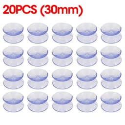 image-5/20PCS Double Sided Plastic Suction Cup Vacuum Non-slip Clear Sucker Pad for Glass Car Window Table Top Spacer DIY Soap Holder