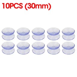 image-5/20PCS Double Sided Plastic Suction Cup Vacuum Non-slip Clear Sucker Pad for Glass Car Window Table Top Spacer DIY Soap Holder