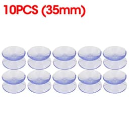image-5/20PCS Double Sided Plastic Suction Cup Vacuum Non-slip Clear Sucker Pad for Glass Car Window Table Top Spacer DIY Soap Holder