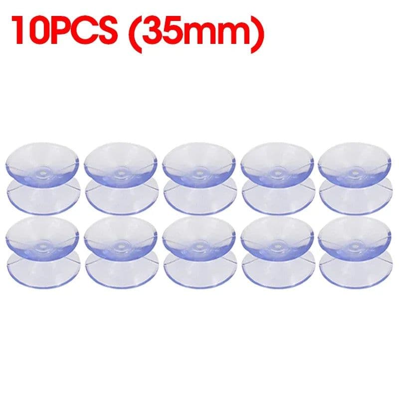 image-5/20PCS Double Sided Plastic Suction Cup Vacuum Non-slip Clear Sucker Pad for Glass Car Window Table Top Spacer DIY Soap Holder