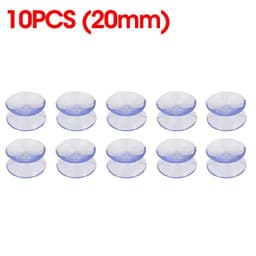 image-5/20PCS Double Sided Plastic Suction Cup Vacuum Non-slip Clear Sucker Pad for Glass Car Window Table Top Spacer DIY Soap Holder