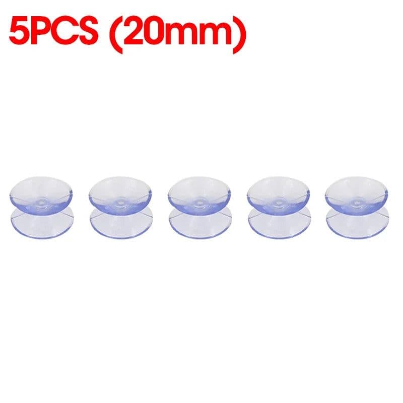 image-5/20PCS Double Sided Plastic Suction Cup Vacuum Non-slip Clear Sucker Pad for Glass Car Window Table Top Spacer DIY Soap Holder
