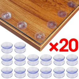 image-5/20PCS Double Sided Plastic Suction Cup Vacuum Non-slip Clear Sucker Pad for Glass Car Window Table Top Spacer DIY Soap Holder