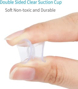 image-5/20PCS Double Sided Plastic Suction Cup Vacuum Non-slip Clear Sucker Pad for Glass Car Window Table Top Spacer DIY Soap Holder