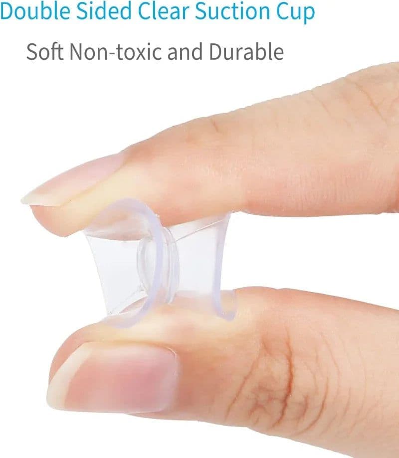 image-5/20PCS Double Sided Plastic Suction Cup Vacuum Non-slip Clear Sucker Pad for Glass Car Window Table Top Spacer DIY Soap Holder