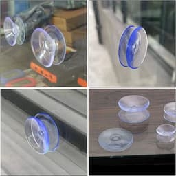 image-5/20PCS Double Sided Plastic Suction Cup Vacuum Non-slip Clear Sucker Pad for Glass Car Window Table Top Spacer DIY Soap Holder