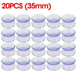 image-5/20PCS Double Sided Plastic Suction Cup Vacuum Non-slip Clear Sucker Pad for Glass Car Window Table Top Spacer DIY Soap Holder
