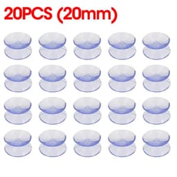 image-5/20PCS Double Sided Plastic Suction Cup Vacuum Non-slip Clear Sucker Pad for Glass Car Window Table Top Spacer DIY Soap Holder