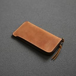 image-100% Genuine Leather Wallet For Men Male Real Cowhide Vintage Handmade Long Slim Zipper Clutch Men's Purse Card Holder Phone Bag