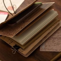 image-Vintage Refill Journals Diary leather midori notepad planner stationery nootbook note books notebook daily paper school supplies